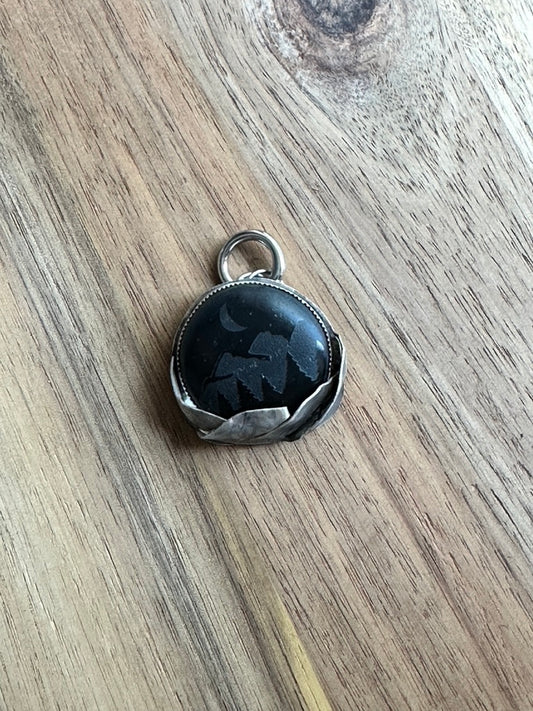 Landscape Obsidian Charm