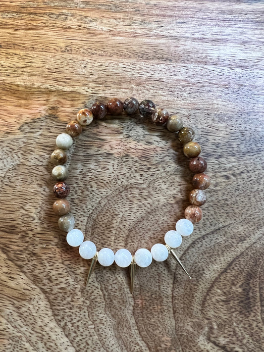 Moonstone and Agate & G Spikes