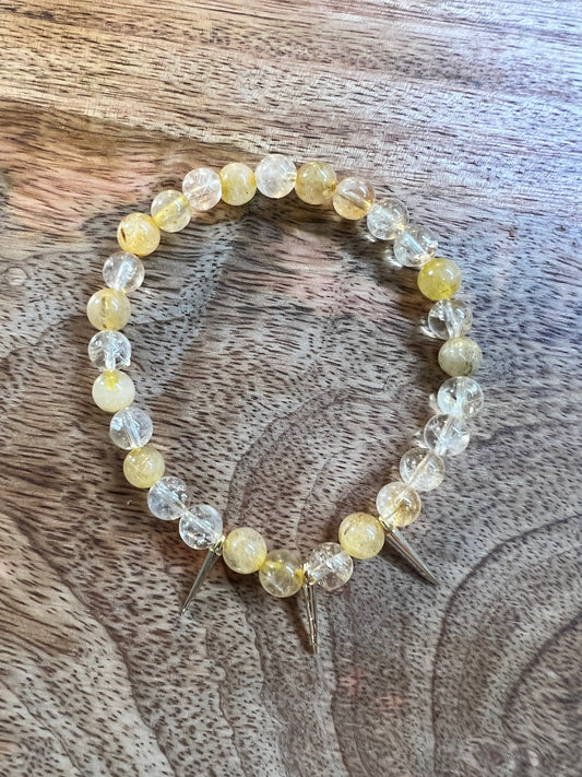 Citrine and Quartz & G Spikes
