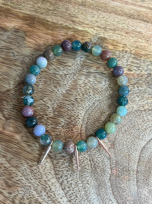 Moss Agate & RG Spikes
