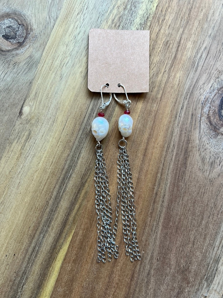 Pendientes Calavera Plata