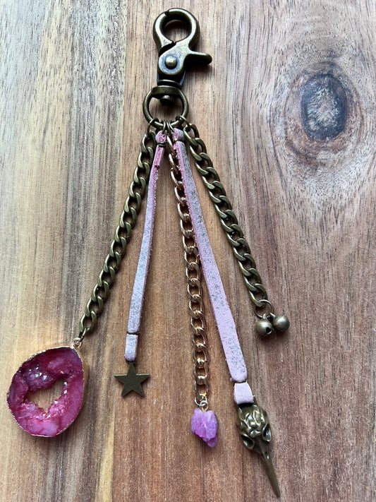Pink Rocker Charm