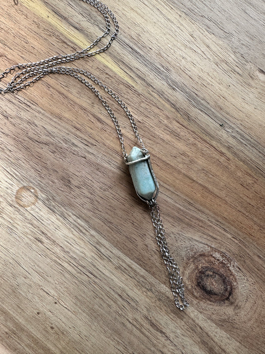 Amazonite and Sterling Necklace