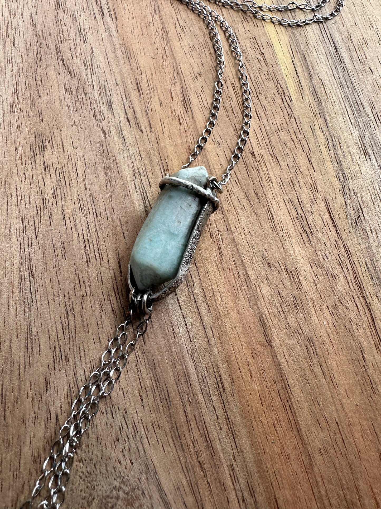 Amazonite and Sterling Necklace