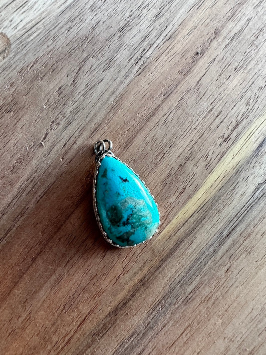 Turquoise and Sterling Silver Pendant