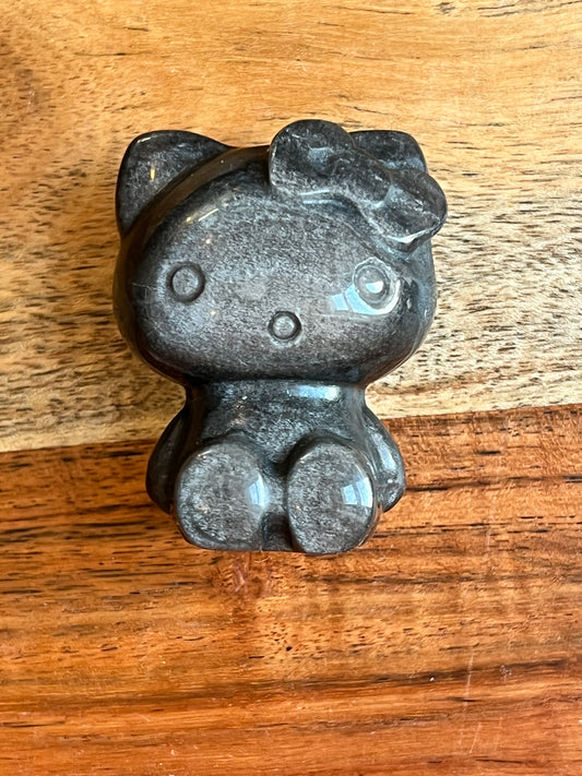 Black Obsidian Hello Kitty